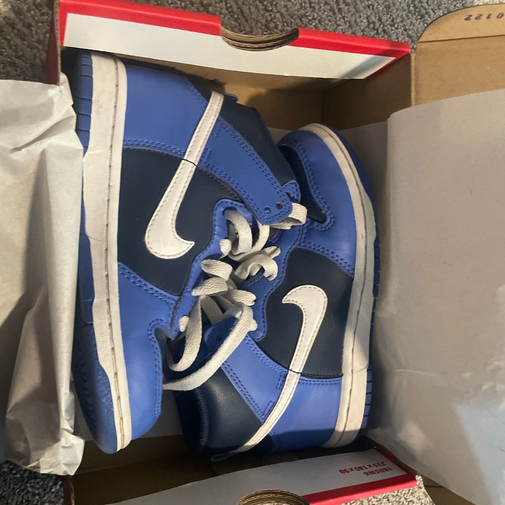 Nike Dunk High PS Blue and White Sneakers High-Top Classic